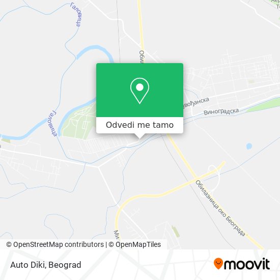 Auto Diki mapa