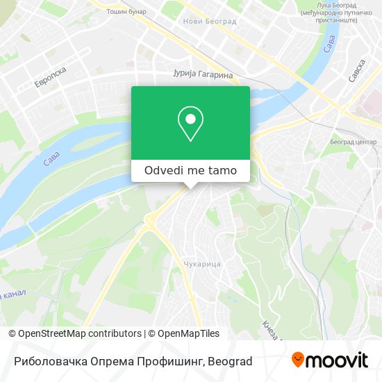 Риболовачка Опрема Профишинг mapa