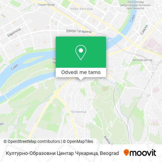 Културно-Образовни Центар Чукарица mapa