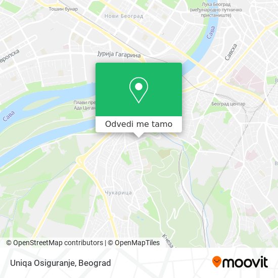 Uniqa Osiguranje mapa