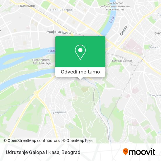 Udruzenje Galopa i Kasa mapa