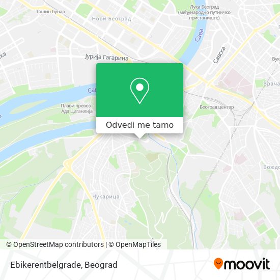 Ebikerentbelgrade mapa