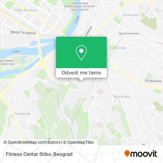 Fitness Centar Stibo mapa