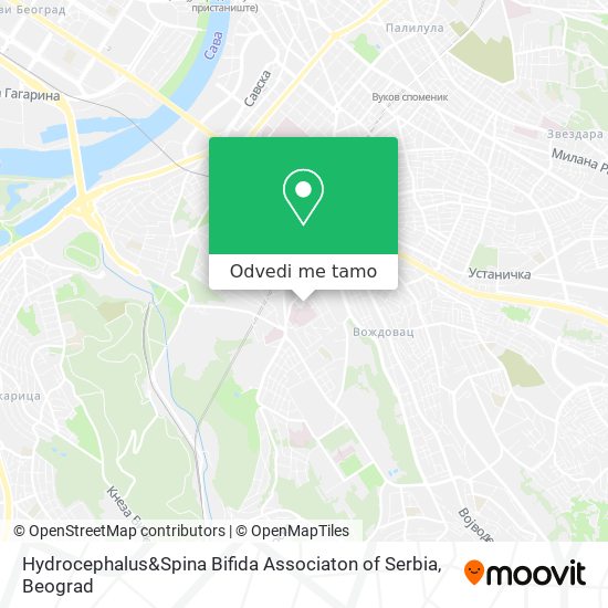 Hydrocephalus&Spina Bifida Associaton of Serbia mapa