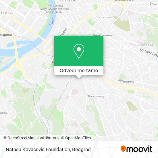 Natasa Kovacevic Foundation mapa