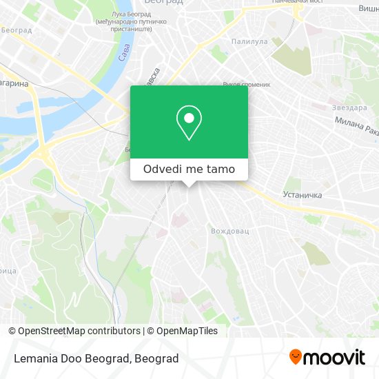 Lemania Doo Beograd mapa