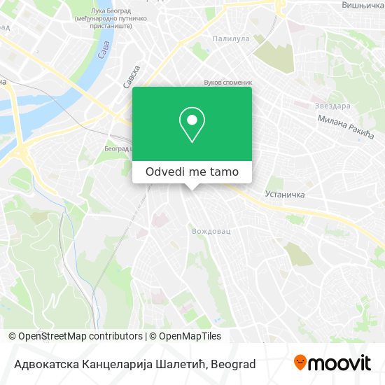 Адвокатска Канцеларија Шалетић mapa
