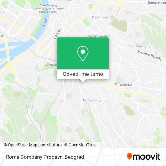 Roma Company Prodavn mapa