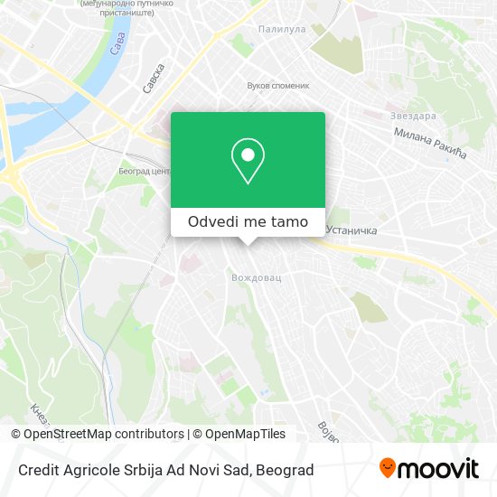 Credit Agricole Srbija Ad Novi Sad mapa