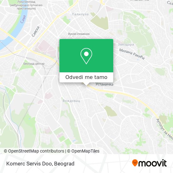 Komerc Servis Doo mapa