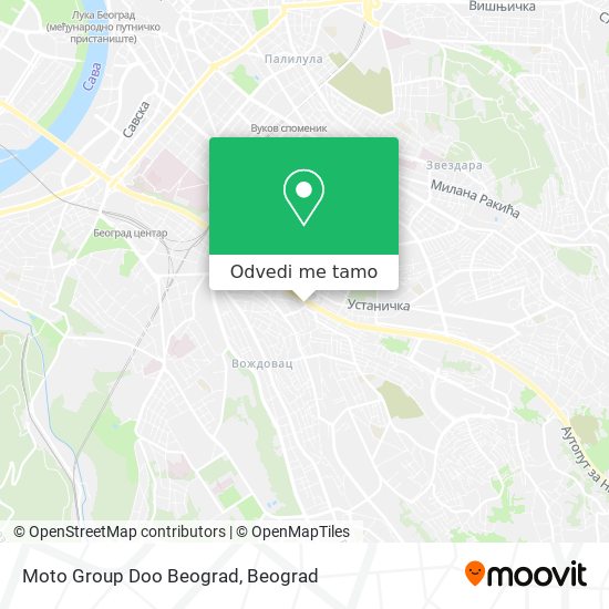 Moto Group Doo Beograd mapa