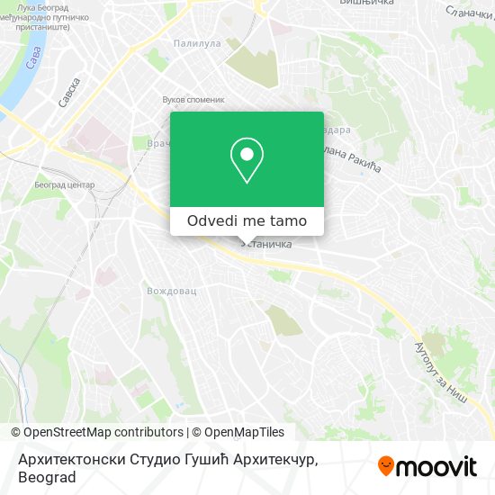 Архитектонски Студио Гушић Архитекчур mapa