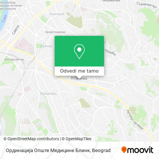 Ординација Опште Медицине Блинк mapa