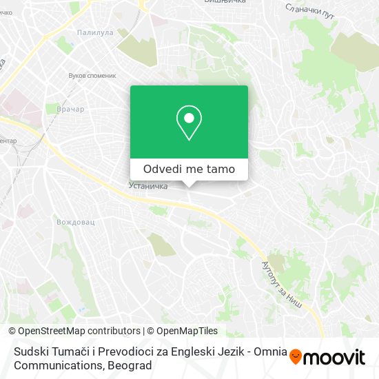 Sudski Tumači i Prevodioci za Engleski Jezik - Omnia Communications mapa