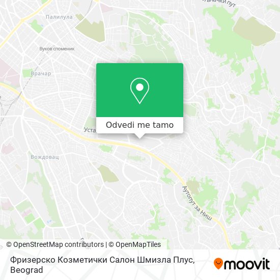 Фризерско Козметички Салон Шмизла Плус mapa