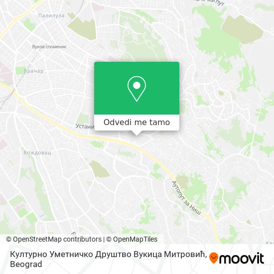 Културно Уметничко Друштво Вукица Митровић mapa