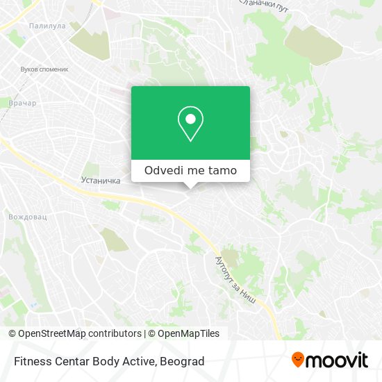 Fitness Centar Body Active mapa