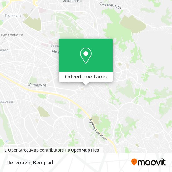 Петковић mapa