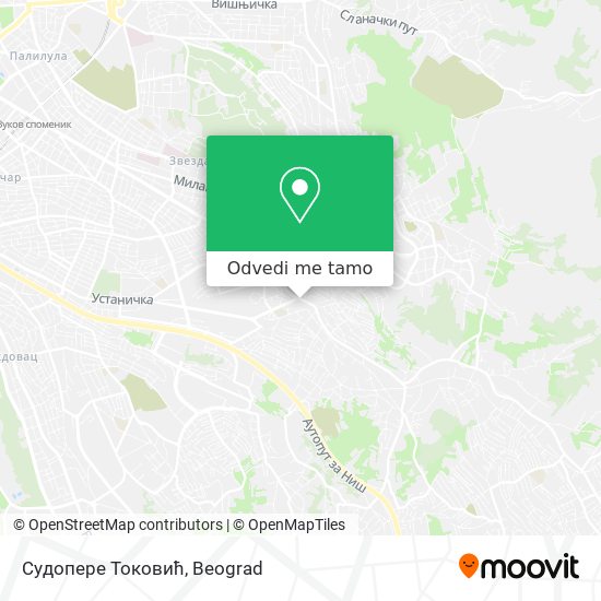 Судопере Токовић mapa