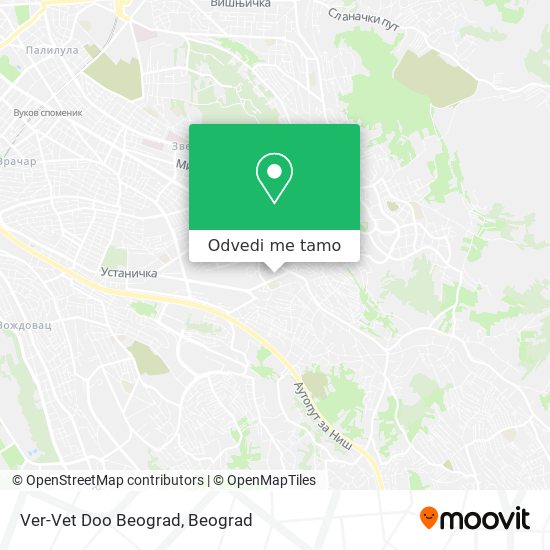 Ver-Vet Doo Beograd mapa