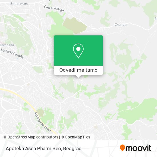 Apoteka Asea Pharm Beo mapa