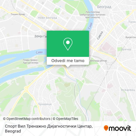 Спорт Вил Тренажно Дијагностички Центар mapa