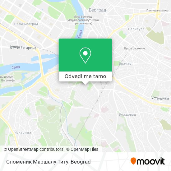Споменик Маршалу Титу mapa