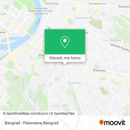 Beograd - Panorama mapa