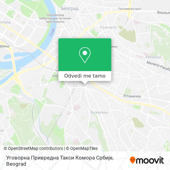 Уговорна Привредна Такси Комора Србије mapa