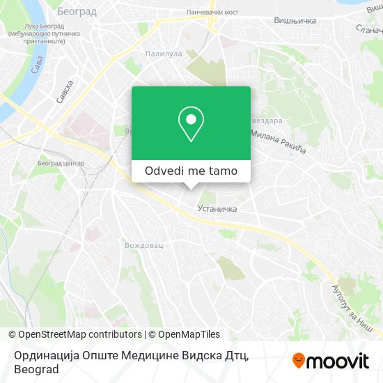 Ординација Опште Медицине Видска Дтц mapa