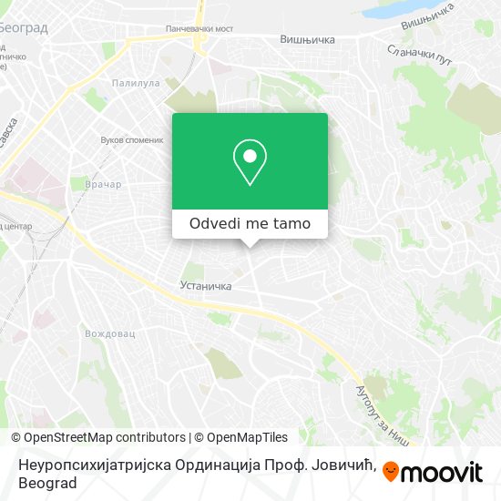 Неуропсихијатријска Ординација Проф. Јовичић mapa