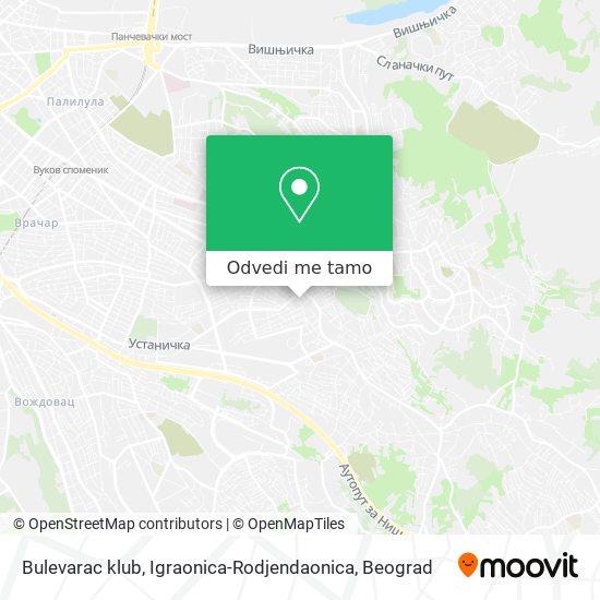 Bulevarac klub, Igraonica-Rodjendaonica mapa