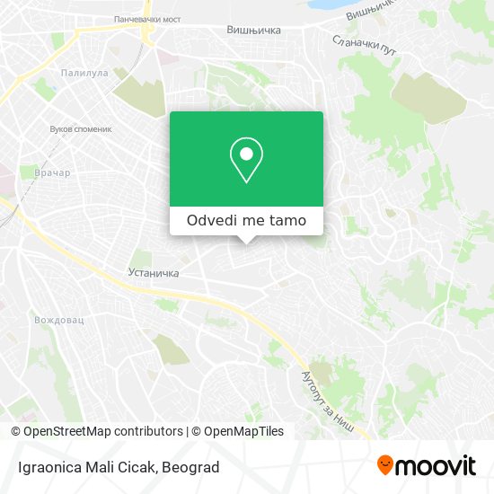 Igraonica Mali Cicak mapa