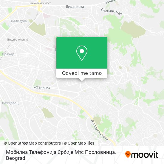 Мобилна Телефонија Србије Мтс Пословница mapa