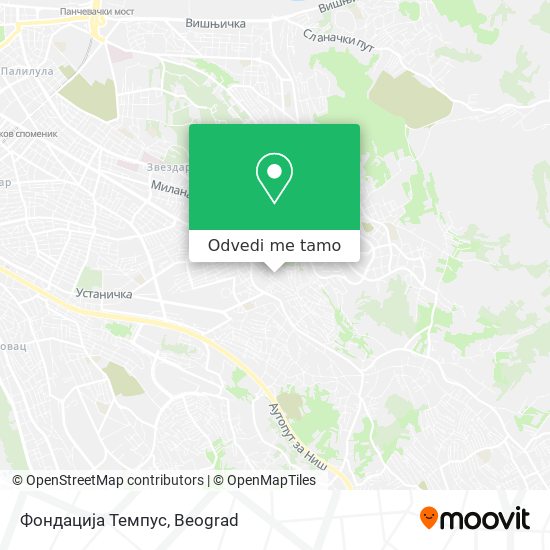 Фондација Темпус mapa