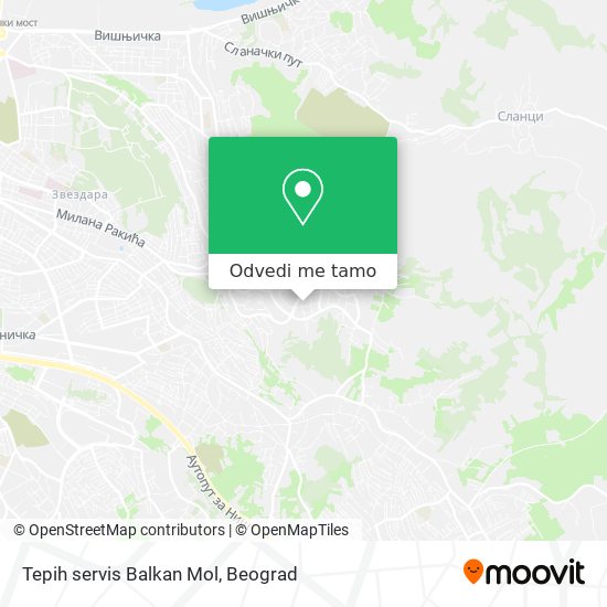 Tepih servis Balkan Mol mapa