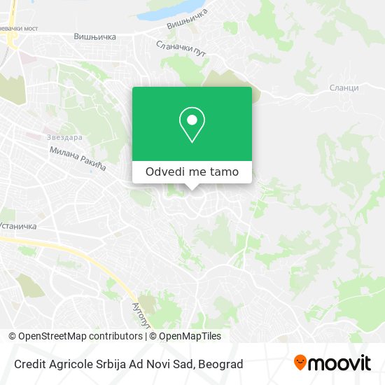 Credit Agricole Srbija Ad Novi Sad mapa