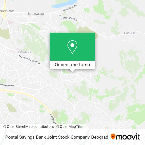 Postal Savings Bank Joint Stock Company mapa