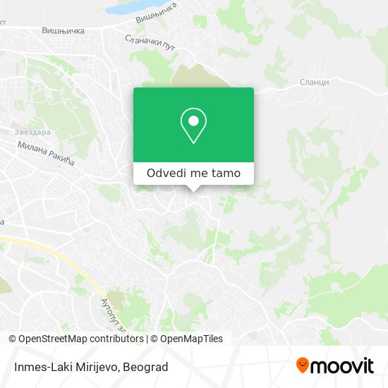 Inmes-Laki Mirijevo mapa