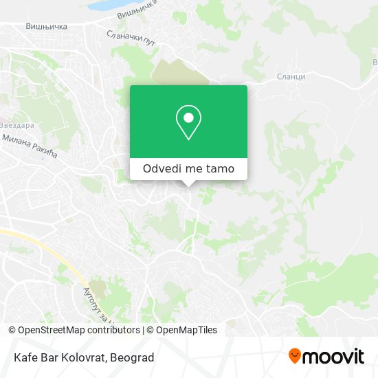 Kafe Bar Kolovrat mapa