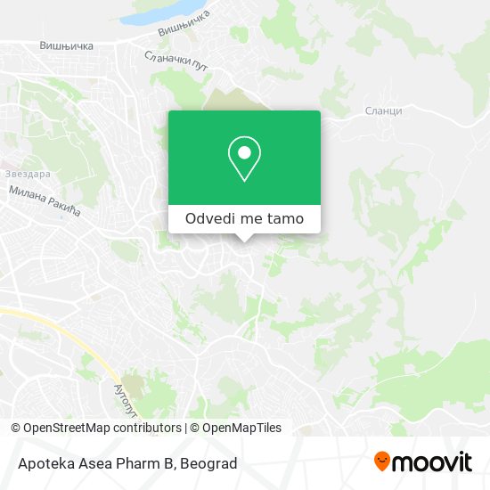 Apoteka Asea Pharm B mapa