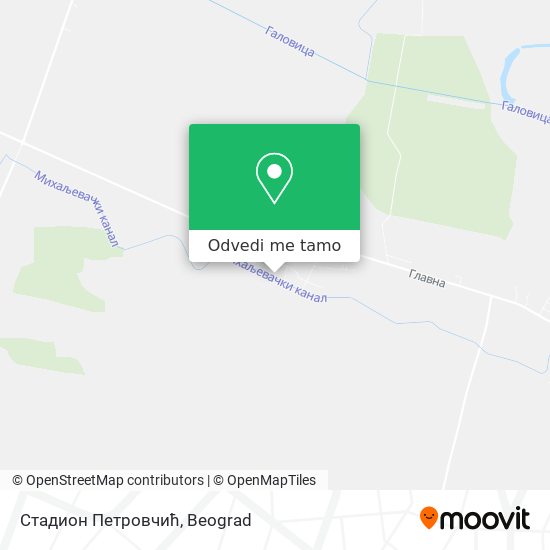 Стадион Петровчић mapa