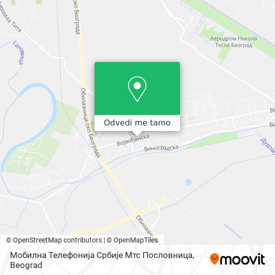 Мобилна Телефонија Србије Мтс Пословница mapa