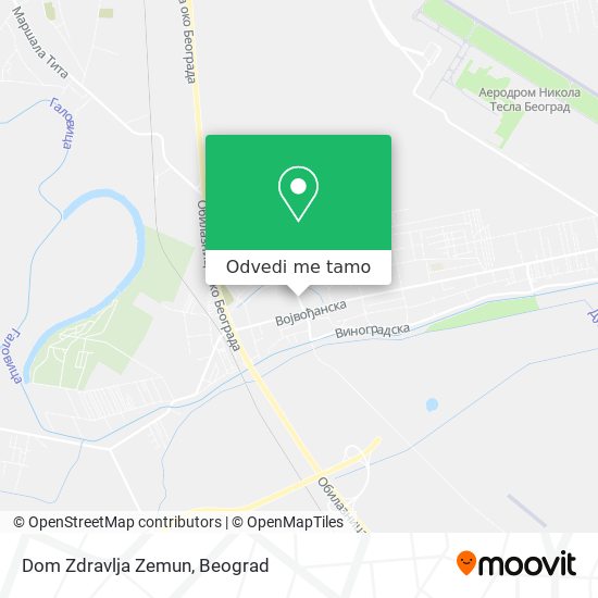 Dom Zdravlja Zemun mapa