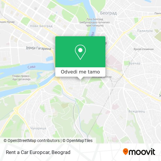 Rent a Car Europcar mapa