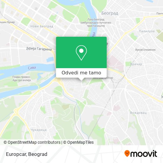 Europcar mapa