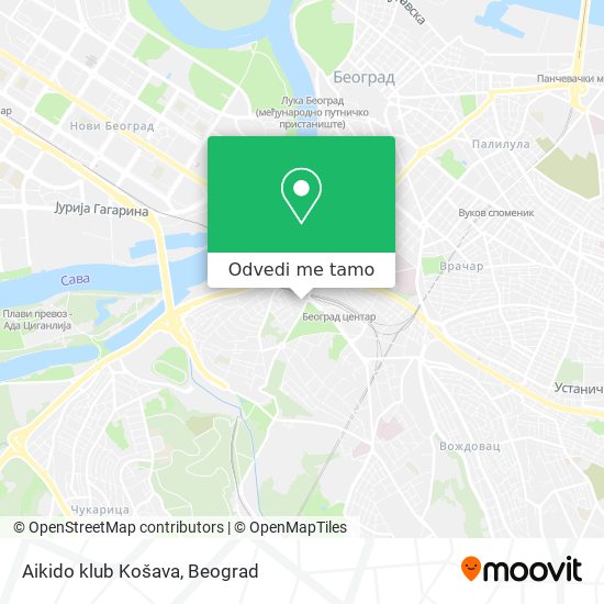 Aikido klub Košava mapa