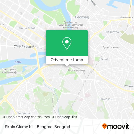 Skola Glume Klik Beograd mapa