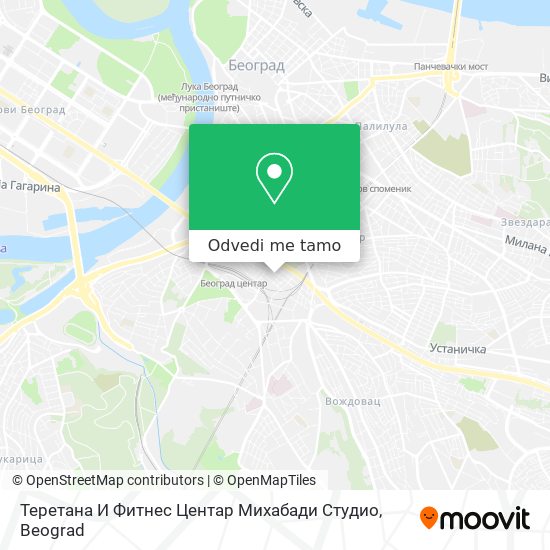 Теретана И Фитнес Центар Михабади Студио mapa