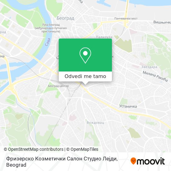 Фризерско Козметички Салон Студио Лејди mapa